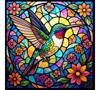 Acudotr Hummingbirds Diamond Painting Kits for Adults, 5D DIY Diamond Art Kits for Beginners, Full Drill Diamond Painting Kits for Home Wall Decor, 12x12 Inch