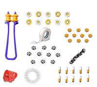AcuHealth Acupressure Magnetic Therapy Tools Combo of Byol, Chakara, Five Star, Bar & Star Magnets thumb pad, finger massager, sujok ring massager
