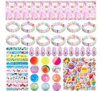 Acuiwer Unicorn Party Favors Set, 108 PCS Kids Birthday Party Supplies, Game Goodie Bags, Gifts Bags Fillers Pinata Stuffers