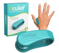 Aculief - Award Winning Natural Headache, Migraine, Tension Relief Wearable - Supporting Acupressure Relaxation, Stress Alleviation, Soothing Muscle Pain-Simple, Easy, Effective 1 Pack (Teal, Regular)