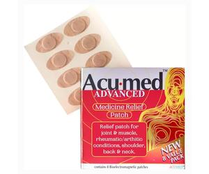 Acumed Magnetic Patches - Advanced Magnetic Therapy for Pain Relief | Featuring Zinc & Copper | Versatile and Discreet Magnet Therapy Plasters for Body Aches & Pains | (7 Pack of 8)