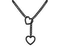 Acun Star and Moon Chain Necklace For Women O Ring Slip Chain Chokers Rhinestone Lust Chain Submissive Collar Choker, Stainless Steel, No Gemstone
