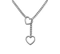 Acun Star and Moon Chain Necklace For Women O Ring Slip Chain Chokers Rhinestone Lust Chain Submissive Collar Choker, Stainless Steel, No Gemstone