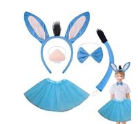 Acunny Animal Costume Set Kids, Children's Animal Dress Costumes, Animal Costume Kit - Masquerade Fancy Wedge Nose Skirt Tails for Halloween Furry Headpiece