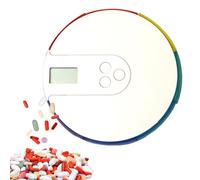 Acunny Automatic Pill Dispenser for the Elderly with Alarm, Pill Dispenser Machine, Medicine Dispenser with Alarm, Up to 4 Alarms per Day, Box of