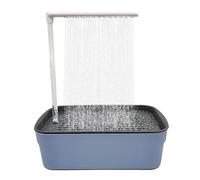 Acunny Bird Bathhouse Bathtub, Budgie Bathtub, Automatic Bird Fountain, Multi-Purpose Small Bath Bowl Cage, Bird Shower Fountain