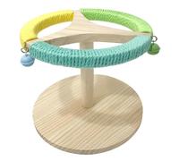 Acunny Bird Cage Perch, Bird Stand Perch Toy | Stand Interactive Parrot Barch Against Title | Rotating Enrichment Bird Cage Accessories Funny Practice Wheel for Lovebirds