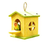 Acunny Bird Nest Warm, Closed Felt Bird House in Winter | Wild bird nesting box for macaws, sparrows, parakeets and finches in the garden, yard and backyard