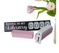 Acunny Bookcase Accessories | Elegant Decoration Book Counter Ornament My Bookcase for School Home Apartment Study Dorm Living Room Woman Reader Man