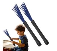 Acunny Brush for Drums, 1 Pair Drum Brushes, Flexible Silent, Slippery Ergonomic Drum Wire Brushes, Professional Instrument Tool for Drumming, Practicing, Drums
