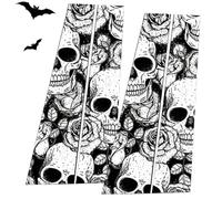Acunny Car Center Pillar Sticker,Skull Car Center Pillar Sticker | Skull Side Door Stickers,Halloween Sticker, Decals