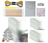 Acunny Cardboard, Decorative Foil Embossing Kit | Kit for Embossing, Engraving and Painting with Silver Effects