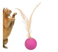 Acunny Cat Balls, Cat Ball Toy - Rolling Hunting Toy | Sensory Stimulation Cat Ball with Feather for Kitten Training Indoor Outdoor Hunting Game