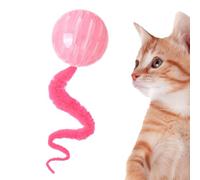Acunny Cat Worm Toy, Bouncy Ball with Tail, Cat Toy - Interactive Toy Balls with Tail for House Cats - Magic Worm Bouncy Balls Cats Teaser Toys Help Your Pet Relax
