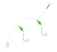 Acunny Catfish Assembly, Double Hook Fishing Rods with Hooks, Fishing Accessories for Jigging, Trolling, Casting for On the Go Travel with Family and Friends