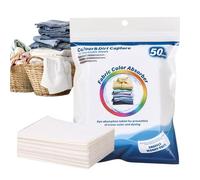 Acunny Colour Catcher Cloths Pack of 50 Colour Catcher Wash Sheets Colour Protection for Bed Linen Clothing Household