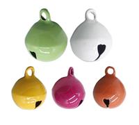 Acunny Dog Collar Bells | 5 x Choice of Colours Puppy Collar Bell - Indoor Outdoor for Small to Large Animals Pendant for Walks Camping Travel Everyday Wear Comfort