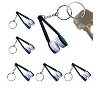 Acunny Eyeglass Cleaning Tool, Eyeglass Cleaning Clip, 6 Piece Digital Erase with Keychain, Portable Glasses Accessories Soft Cleaning Tool No Scraping for Lenses