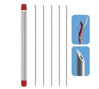 Acunny Fishing Bait Needle, Worm Bait Needle, 5 Types Worm Hook Needle, Stainless Steel Bait Needle, Drill Rigging Bait Rig, Hollow Fishing Tool for Carp