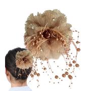 Acunny Flower Hair Clip, Flower Hair Clip for Women - Non-Slip Flower Claw Pencils Beads Tassels Bud Hair Pin Boho Pins Headpiece, Fake Headwear Hair Accessories for Women, Girls