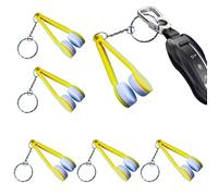 Acunny Glasses Cleaner Tool, Glasses Cleaner Tool, Small Fingerprint Eraser 6 Pieces Spectacles Cleaner with Key Ring | Portable Accessories Soft Accessories