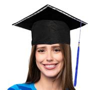 Acunny Graduation Hat for Students and Academics, LED Hat for Adults with Thermal Transfer Design, Headpiece with Tassel, University Costume Accessories & Party Decoration for Theme Parties for
