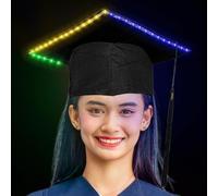 Acunny Graduation Hat with Tassel, Luminous Headband for Graduation Ceremony - Tassel Accessory for College Costume, Party Decoration, High School Theme, Higher Education, Event