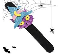 Acunny Halloween Slide Bracelet, Festival Trims | Elastic Slap Bracelet for Teens School Event Halloween Shop Owner Haunted House, Se référer au descriptif, Nonwoven Fabric, Refer to description