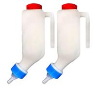 Acunny Lamb Bottle, Two Bottles for Lambs, Rearing Tool for Small Animals with Scale and Handle