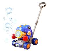Acunny Lawn Mower Bubble Toy Dinosaur Blowing Machine Toy Interactive Leak-Proof Portable Garden Toy for Girls in the Garden Yard Playground Outdoor Fun
