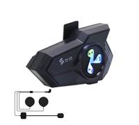 Acunny Motorcycle Headset, Wireless Communication System, Voice Assistant Headphones with Noise Cancellation for Motorcycle, Bicycle and Outdoor Use