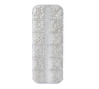 Acunny Nail Charm, Nail Decoration with Pearls, Durable 3D Texture Fingernail Decoration for Travel, Business and Everyday Use