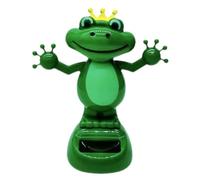 Acunny Nodding Frog, Bobblehead Frog, Car Bobblehead Animal, Solar Swing Toy, Solar Bobblehead Frog Colour