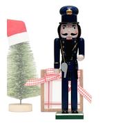 Acunny Nutcracker Christmas Decorations, Christmas Nutcracker - Policeman Nutcracker Collectible Figures | 14 Inch Wooden Nutcracker, Christmas Decoration, Traditional Nutcracker Figure for