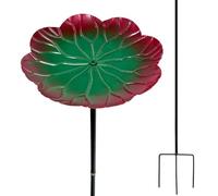 Acunny Outdoor Bird Bath | Bird Bath Stand Iron Water Dispenser | Weatherproof Feeding Station with Tripod Base for Garden Balcony Terrace Park Pond |