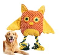 Acunny Owl Dog Toy with Squeaky, Stuffed Owl Dog Toy, Cute Dog Training Toy, Cute Interactive Puppy Chew Device for Aggressive Breeds, Pet Training Instrument