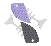 Acunny Pet Comb, Brushes for Indoor Cats - 2 x Fish Bone Shaped Pet Brush, Cute Cleaning Comb, Cat Detangling Brush, for