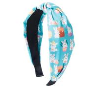 Acunny Printed Easter Headband, Wide Easter Headband, Easter Printed Headbands Decor for Women, Tied Design Hair Accessories for Weddings, Holidays, Dating,