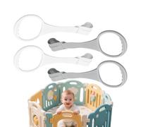 Acunny Pull Up Rings for PlayPen, Ring Up For Play Pen, Pretty Assistant Rings, Standing Level Aid Points for Girls Aged 6-36 Months, Tool