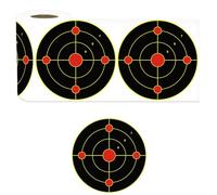 Acunny Range Target Splatter, Splatter Target, 100 Sheets of Reactive Target Stickers, 6 Inch Splitter - Target Easy to See How Your Shots Burst for Training Bright Fluorescent Yellow