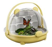 Acunny Reptile Container, Animal Habitat Cage | Retinated Transport Portable Food Boxes with Handle - Carrier Habitat Cage Observe the House for Outdoor and Outdoor