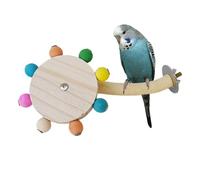 Acunny Rotating Bird Perch, Parrot Foot Toy, Wooden Swivel Bird Toy - Birds Playing in the Gym, Parakeet Stand, Perch, Fun, Attractive Cage Toy, Cage Accessories