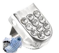 Acunny Shoelace Clips - Press Stud Stainless Steel Without Tie Buckle Elastic Shoe Laces Closure for Women, Children, Adults, Trainers, Gym, Travel, Outdoor, Football