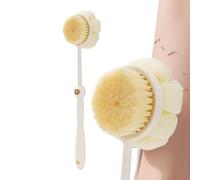 Acunny Shower Brush - Bath Brush with Long Handle for Shower - Tool for Deep Cleaning Hard to Reach Areas Double-Sided Brush for Bathtub Travel College Dorm