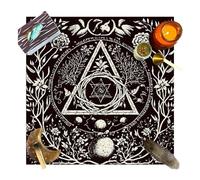 Acunny Tarot Divination Tablecloth | Tarot Card Reading Cloth | Decorative Tarot Divination Cards, Cloth for Beginners and Tarot Card Lovers