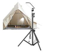Acunny Telescopic LED Camping Lights - Outdoor Telescopic Lighting with Tripod Height Adjustable Tripod Lamp for Night Fishing Camping Work and Barbecue