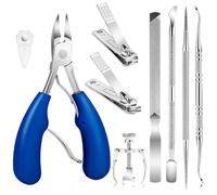 Acunny Thick Nail Clippers, Nail Clippers for Seniors | Heavy Stainless Steel Nail Friters, Women Men Seniors Nail Portable Tools for Mother, Father, Grandpa