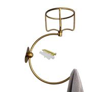 Acunny Towel Rack, Towel Rack | Towel Hook with Vintage Candle Holder, Vintage Kitchen Hanger Wall Mounted Hand Knob for Doors, Entrance