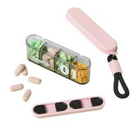 Acunny Travel Pill Box, Pill Cases Organisers, Multi-Compartment Medicine Box for Daily Use, Work, Travel, Camping