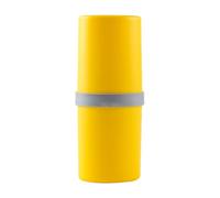 Acunny Travel Tooth Brush Holder, Toothbrush Case - Portable Tooth Box - Multifunctional Electric Toothbrush Case with Compartment for Backpacking, Travel, Camping, Hotel, School, yellow, see